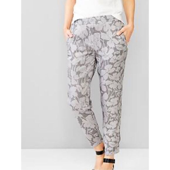 Gap Flowery Printed Tinsel Jogger Track Pants Size Small - Picture 1 of 10